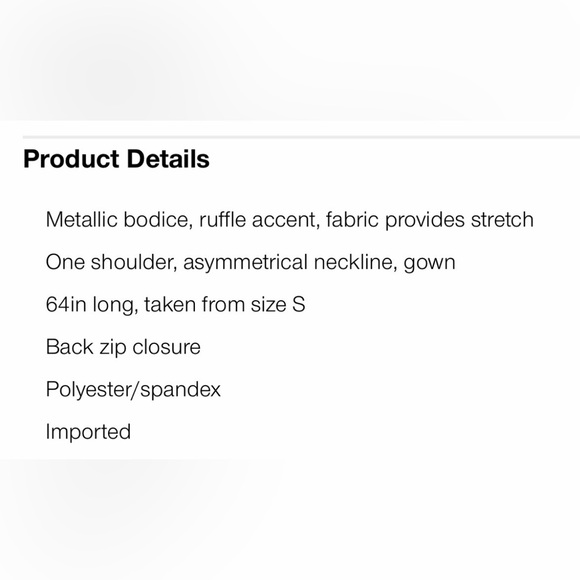 Tadashi Shoji brand new Elegant Black and Silver One-Shoulder Dress - Picture 3 of 3